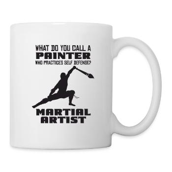 Peintre et vernisseur, le métier le meilleur et le plus ennuyeux - Mug blanc - blanc - Droite