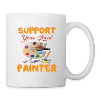 Peintre et vernisseur, le métier le meilleur et le plus ennuyeux - Mug blanc - blanc - Droite