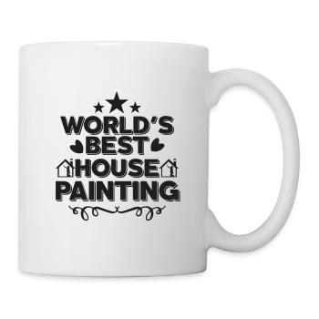 Peintre et vernisseur, le métier le meilleur et le plus ennuyeux - Mug blanc - blanc - Droite