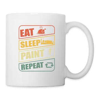 Peintre et vernisseur, le métier le meilleur et le plus ennuyeux - Mug blanc - blanc - Droite