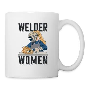 Schweißer Outfit für Schweißerinnen und - Tasse - Weiß - Rechts