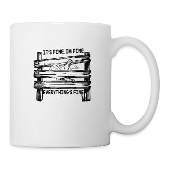 C’est bien je vais bien tout est bon poulet - Mug blanc - blanc - Droite