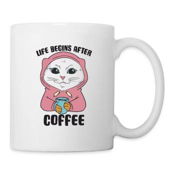 White Main Coon Cat Cat Outfit for - Mug - white - Right