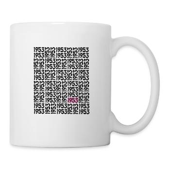 Né en 1953 70e anniversaire Anniversaire de mariage - Mug blanc - blanc - Droite