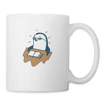 Pingouin apprenant l’oiseau antarctique - Mug blanc - blanc - Droite