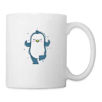 Penguin yoga or meditation Antarctica - Mug - white - Right