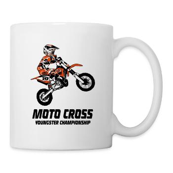 Kinder Motocross - KIDS MX - Mug - white - Right