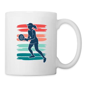 Padel Tennis Retro Padel Tennis Femmes Padel - Mug blanc - blanc - Droite