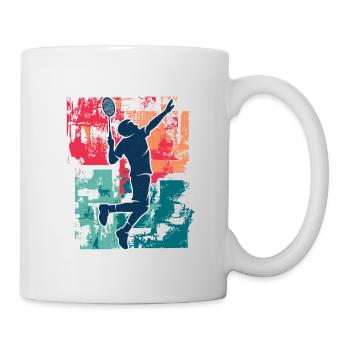 Badminton player Vintage badminton player - Mug - white - Right