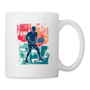 Joueur de tennis Entraîneur de tennis vintage Joueur de tennis - Mug blanc - blanc - Droite