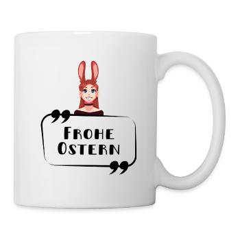ANIME GIRL Frohe Ostern - Tasse - Weiß - Rechts