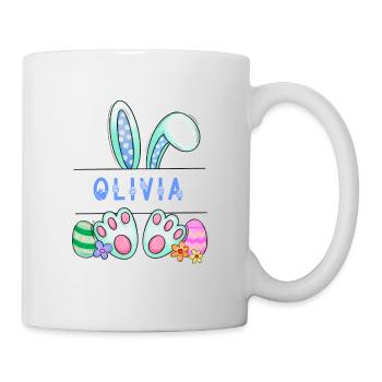 Osterhase, Hase, niedlich - Tasse - Weiß - Rechts