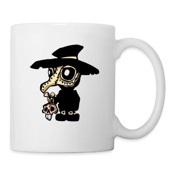 Pestdoktor Kaninchen von Paque - Tasse - Weiß - Rechts