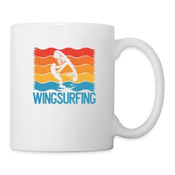 Couleur blanche Wingsurfing Homme - Mug blanc - blanc - Droite