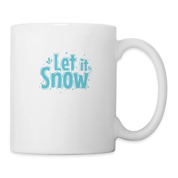 Let it Snow Winter Season Tobogganing - Mug - white - Right