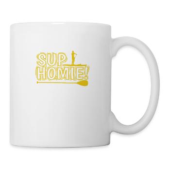 SUP Home! Stand up Paddle Balance halten - Tasse - Weiß - Rechts