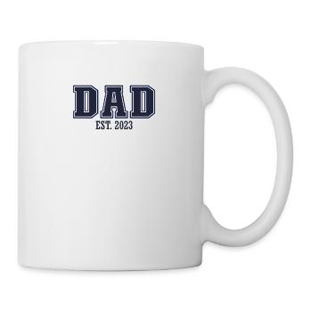 Papa Est. 2023 pour futur papa - Mug blanc - blanc - Droite