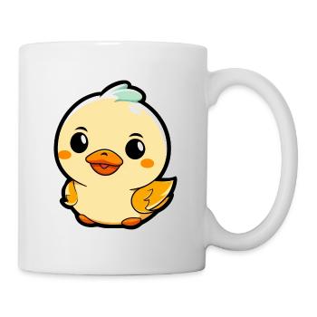Süße kleine Ente Kinderdesign - Tasse - Weiß - Rechts