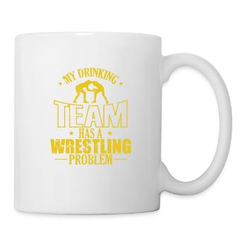 My Drinking Team has a Wrestling Problem - Mug - white - Right