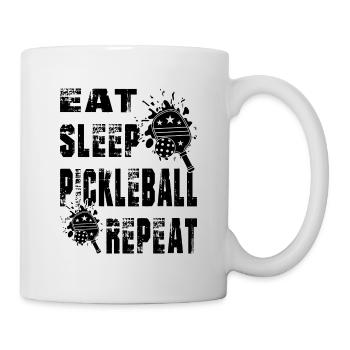 "Pickleball T-Shirt" 2 - Mug blanc - blanc - Droite