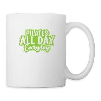 Pilates all Day Everyday Powerhouse - Mug - white - Right