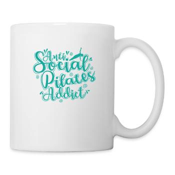 Anti Social Pilates Addict Powerhouse - Mug - white - Right