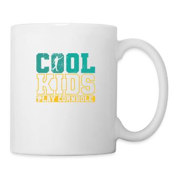 Cool Kids play Cornhole Leisure Hobby - Mug - white - Right