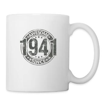 Génial depuis l’anniversaire rétro vintage 1941 - Mug blanc - blanc - Droite