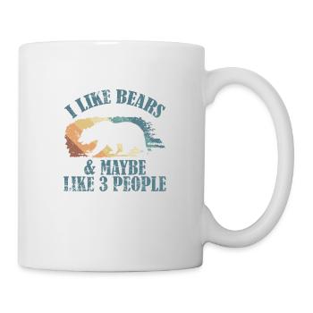 I Like Bears and Maybe 3 People Forest Animal - Mug - white - Right