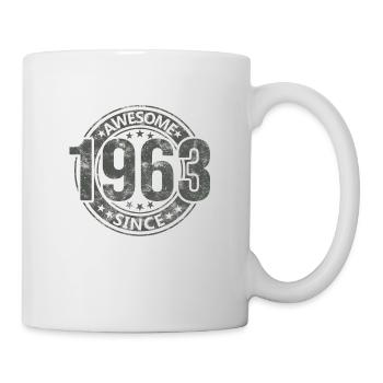 Awesome Since Vintage 1963 Retro Birthday - Mug - white - Right
