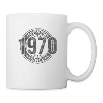 Génial depuis l’anniversaire rétro vintage des années 1970 - Mug blanc - blanc - Droite