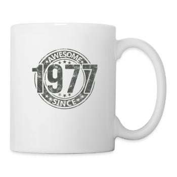 Awesome Since Vintage 1977 Retro Birthday - Mug - white - Right