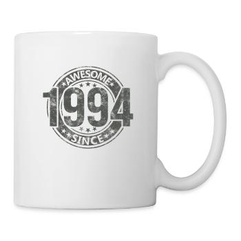 Awesome Since Jahrgang 1994 Retro Geburtstag - Tasse - Weiß - Rechts