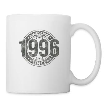 Awesome Since Jahrgang 1996 Retro Geburtstag - Tasse - Weiß - Rechts