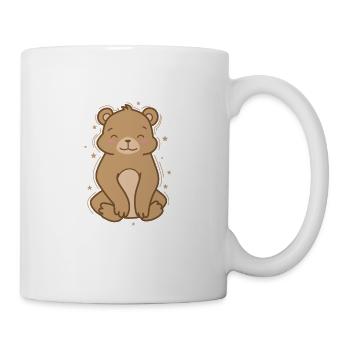 Bear Makes Yoga Forest Animal - Mug - white - Right