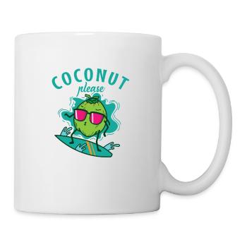 Coconut while surfing Coconut Please - Mug - white - Right