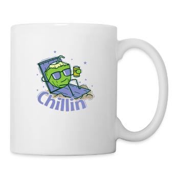 Chillin sur la plage exotique - Mug blanc - blanc - Droite