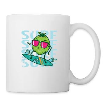 Surf Surf Surf Coconut Palm Exotic - Mug - white - Right