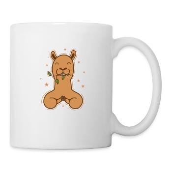 Kamel beim essen Dromedar Wüste Tier - Tasse - Weiß - Rechts