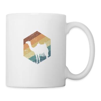 Kamel Dromedar Karawane Höcker Wüste - Tasse - Weiß - Rechts