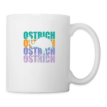 Autruche autruche ratite grand oiseau - Mug blanc - blanc - Droite
