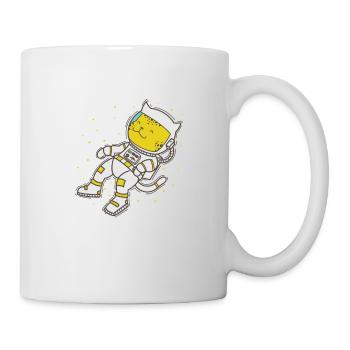Léopard dans l’espace Grand félin Prédateur - Mug blanc - blanc - Droite