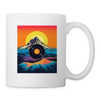 Vinyl Wunderland Psychedelische Kunst trifft Natur - Tasse - Weiß - Rechts