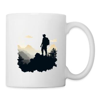 Hiking in the mountains - Mug - white - Right