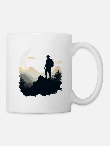 Wandern in den Bergen - Tasse - Weiß