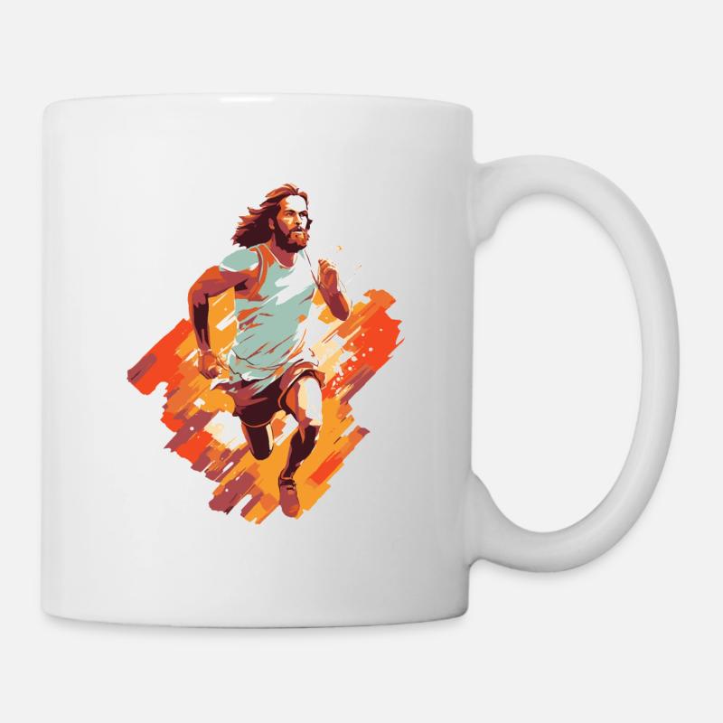 Team Jesus: Athlet der Inspiration - Tasse - Weiß