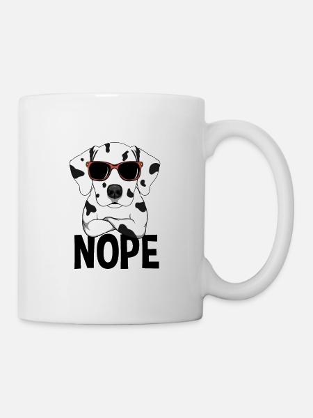 Nope Dalmatian Dog Nope - Kop/krus - hvid