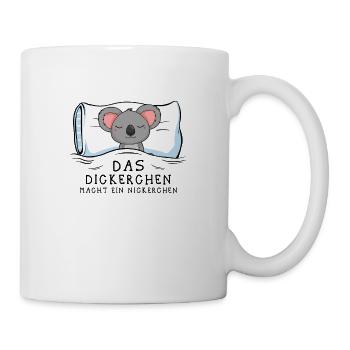 Dickerchen macht Nickerchen Koala - Tasse - Weiß - Rechts