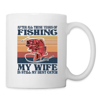 Fisherman Gift, Funny Mens Fishing - Mug - white - Right