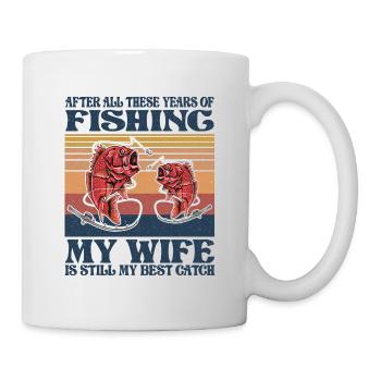 Fisherman Gift, Funny Mens Fishing - Mug - white - Right